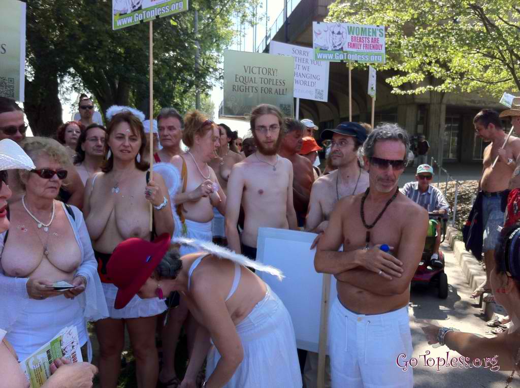 Feminist Art Student's Naked Anti
