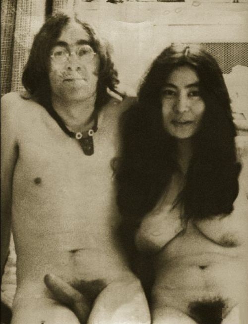 John Lennon and Yoko Ono naked